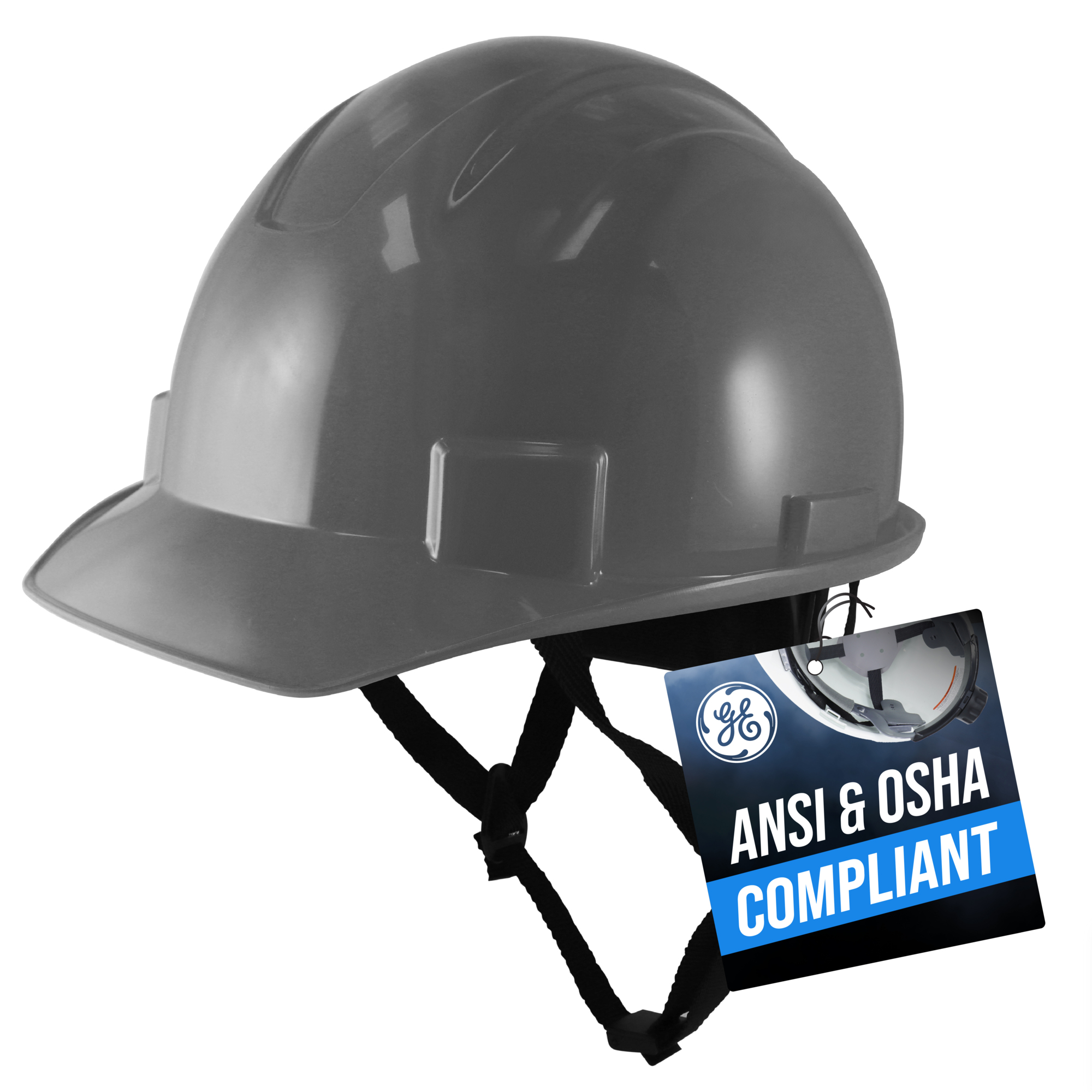 General Electric, SAFETY GRAY HARD HAT VENTED, Model# GH327G